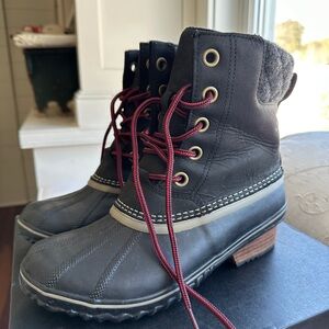 Sorel Slimpack II Lace Black Boots